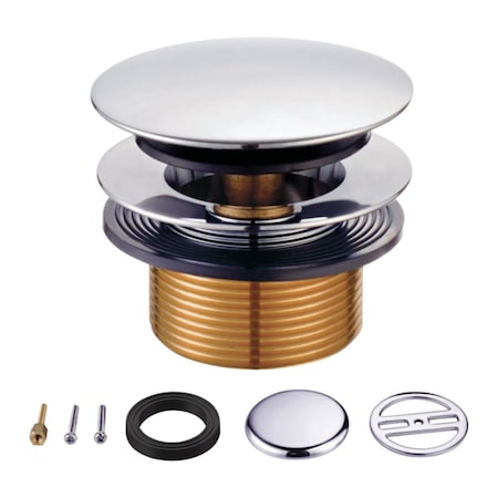 Kingston Brass TipToe Tub Drain Conversion Kit, Polished Chrome KBU2001